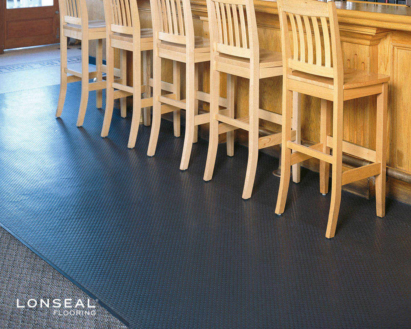 Lonseal, Sheet Vinyl Flooring, LONPOINT MOONWALK is similar to our Loncoin series but is distinguished by smaller (half-inch