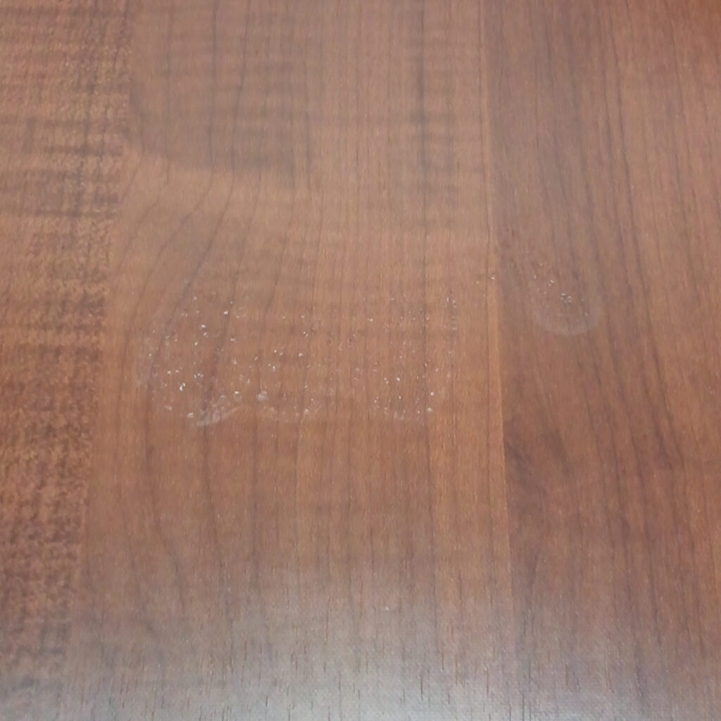 Evaporated hand sanitizer